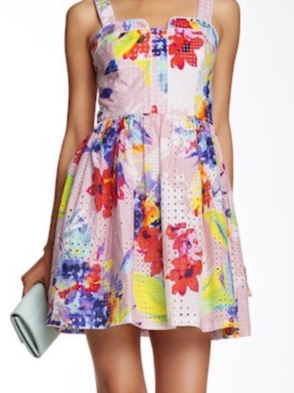 Trina Turk Floral Eyelet Elin Dress, NWT, Size 4